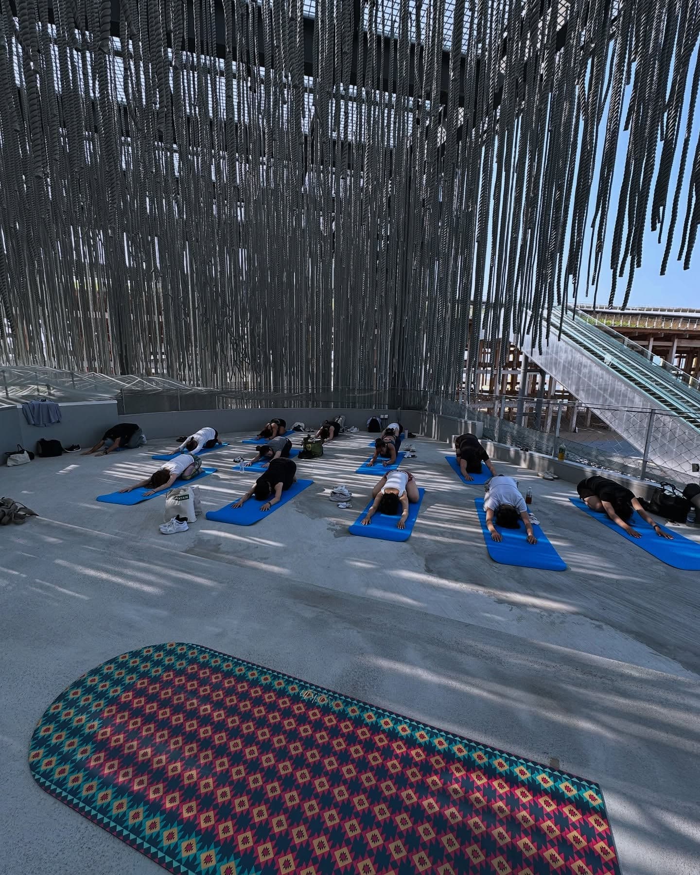 Yoga class at the Portugal Pavilion, Expo 2025 Osaka